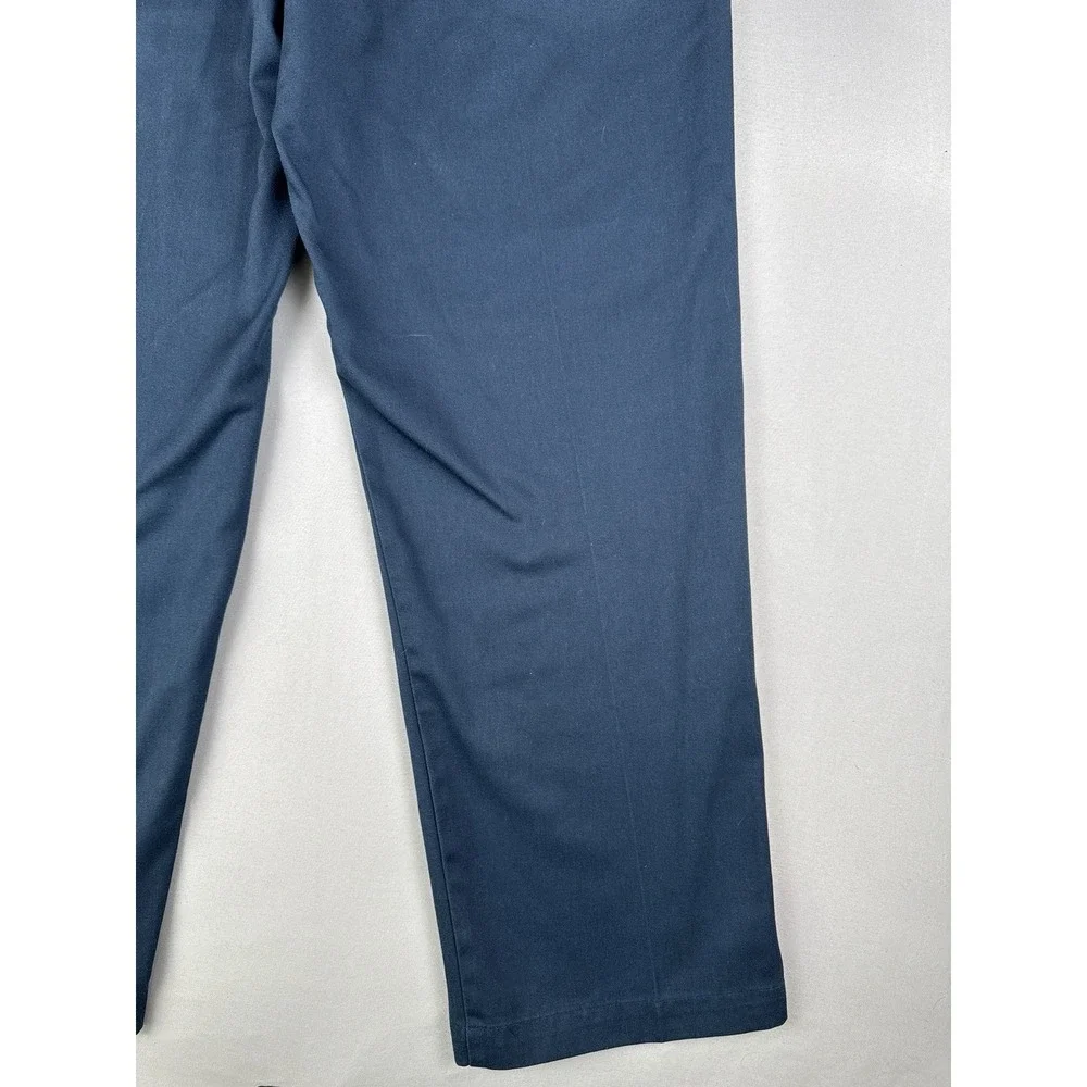 Vintage Dickies Chino Pants 34x30 USA Made Talon Zip Navy Work Uniform